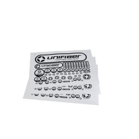 Unifiber Sticker Sheet 2017 White