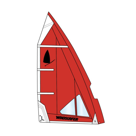 Windsurfer Sail 5,7 by Exocet Hot Red Windsurfer Sail 5,7 by Exocet Hot Red
