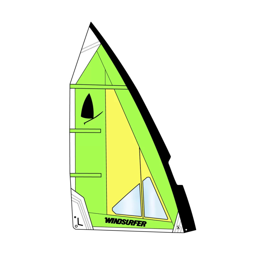 Windsurfer Sail 5,7 by Exocet Green Yellow