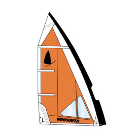 Windsurfer Sail 5,7 by Exocet Orange White