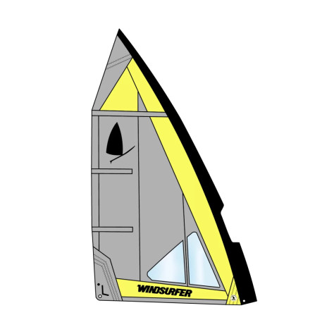 Windsurfer Sail 5,7 by Exocet Yellow Grey