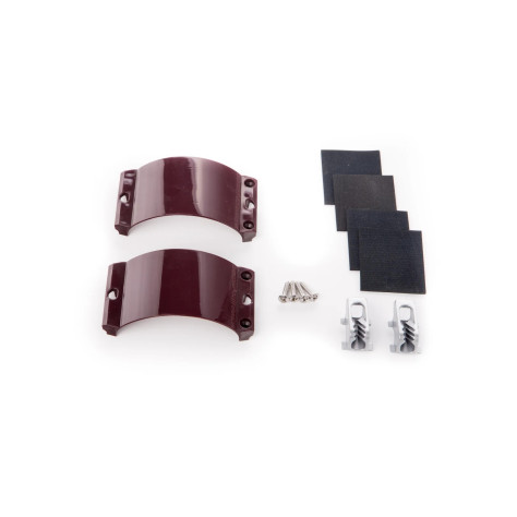 2x Clamcleat CL244/S1 Aubergine Strap, 2x Screws,1x Rubber 2x Clamcleat CL244/S1 Aubergine Strap, 2x Screws,1x Rubber