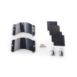 2x Clamcleat CL244/S7 Graphite Grey Strap, 2 Screws,1x Rubber