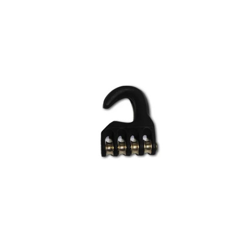 Pulley Hook Aluminium 4 Rollers - 12 mm